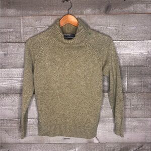 Karen Scott petite Green cotton turtleneck Sweater petite small